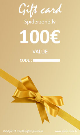 Gift card  100 EUR - Gift cards -  - tarantula,  their feeder and inventory online store