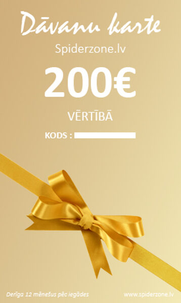 Gift card spiderzone.lv 300 EUR