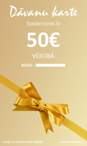 Gift card spiderzone.lv 50 EUR